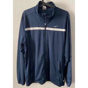 Nike Men’s Zip-Up Jacket in Navy Blue - Size Large